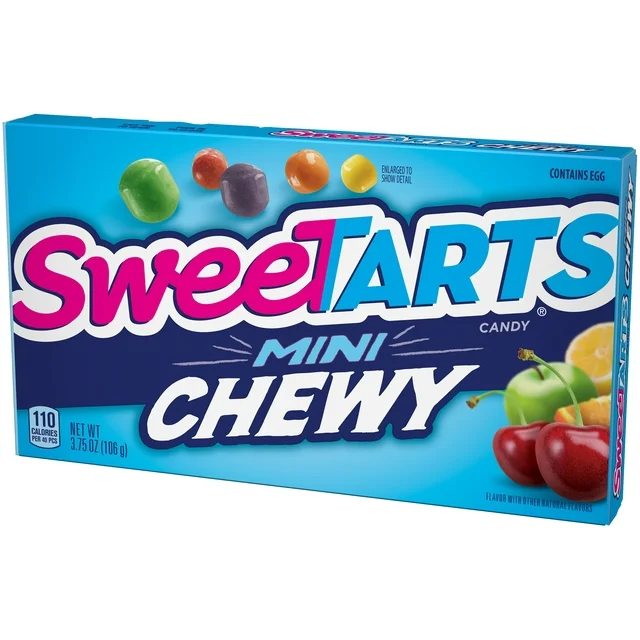Sweetarts Mini Chewy Candy box, Mixed Fruit, 3.75 Oz